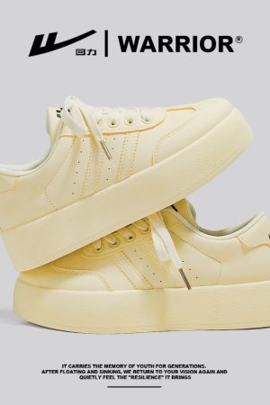 Women's Retro Hong Kong Style Board Shoes - Soft Sole, Breathable Design for Spring Summer, Trendy Niche Training Sneakers