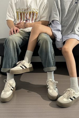 Women's Retro Hong Kong Style Board Shoes - Soft Sole, Breathable Design for Spring Summer, Trendy Niche Training Sneakers