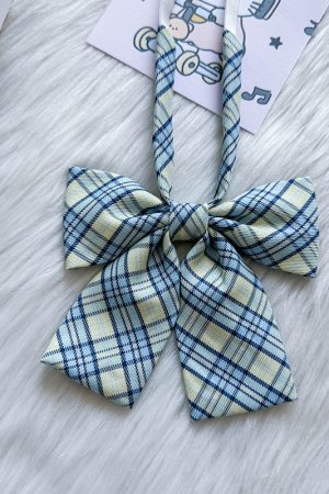 Women's Sailor Outfit Accessory - Versatile Bow Tie Collar Skirt - Pudding Bear Inspired JK Bowknot College Style Uniform