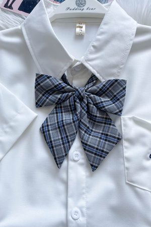 Women's Sailor Outfit Accessory - Versatile Bow Tie Collar Skirt - Pudding Bear Inspired JK Bowknot College Style Uniform
