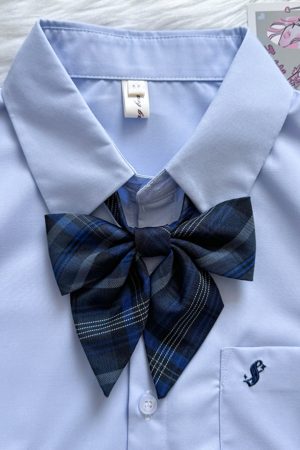 Women's Sailor Outfit Accessory - Versatile Bow Tie Collar Skirt - Pudding Bear Inspired JK Bowknot College Style Uniform