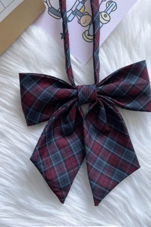 Women's Sailor Outfit Accessory - Versatile Bow Tie Collar Skirt - Pudding Bear Inspired JK Bowknot College Style Uniform