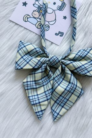 Women's Sailor Outfit Accessory - Versatile Bow Tie Collar Skirt - Pudding Bear Inspired JK Bowknot College Style Uniform