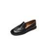 Women's Sheepskin Melard Flat Loafers - Stylish Spring/Summer 2025 Leather Shoes, Sizes 41-43, Perfect for Casual Outings