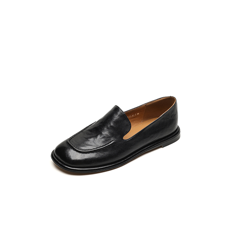 Women's Sheepskin Melard Flat Loafers - Stylish Spring/Summer 2025 Leather Shoes, Sizes 41-43, Perfect for Casual Outings Women's Sheepskin Melard Flat Loafers - Stylish Spring/Summer 2025 Leather Shoes, Sizes 41-43, Perfect for Casual Outings