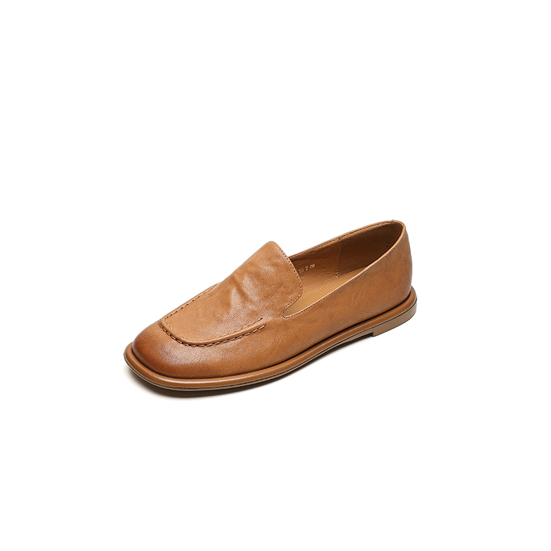 Women's Sheepskin Melard Flat Loafers - Stylish Spring/Summer 2025 Leather Shoes, Sizes 41-43, Perfect for Casual Outings Women's Sheepskin Melard Flat Loafers - Stylish Spring/Summer 2025 Leather Shoes, Sizes 41-43, Perfect for Casual Outings