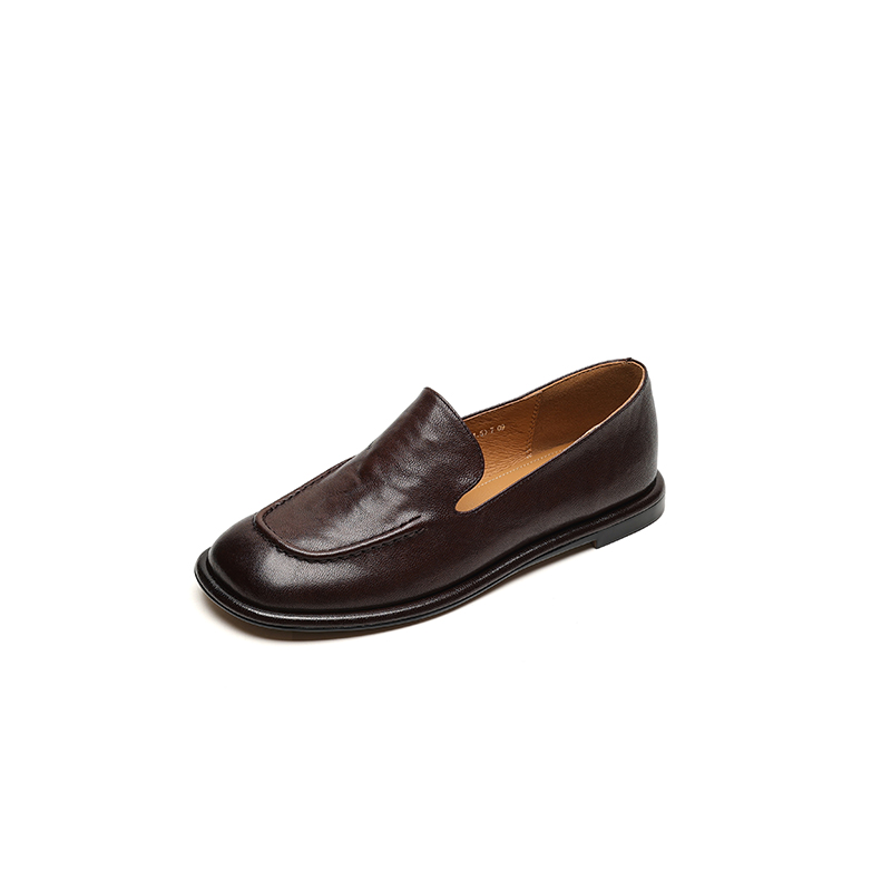 Women's Sheepskin Melard Flat Loafers - Stylish Spring/Summer 2025 Leather Shoes, Sizes 41-43, Perfect for Casual Outings Women's Sheepskin Melard Flat Loafers - Stylish Spring/Summer 2025 Leather Shoes, Sizes 41-43, Perfect for Casual Outings