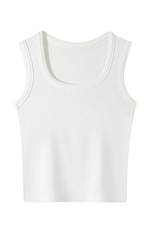 Women's Sleeveless Red Base Blouse - 2025 Summer Top with Short Design, Casual Style, Perfect for Y2K Fashion