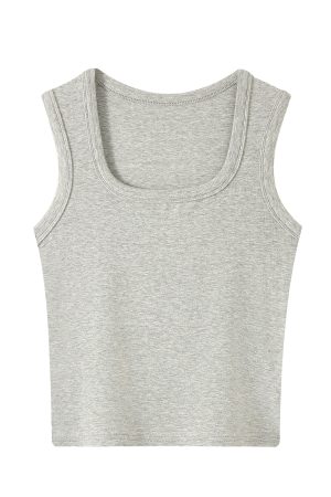 Women's Sleeveless Red Base Blouse - 2025 Summer Top with Short Design, Casual Style, Perfect for Y2K Fashion