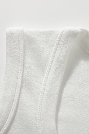 Women's Sleeveless Red Base Blouse - 2025 Summer Top with Short Design, Casual Style, Perfect for Y2K Fashion