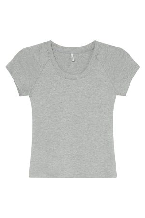 Womenâ€™s Slim-Fit Pure Cotton Short Sleeve T-Shirt - Summer 2025 Niche Design, Casual Style Top