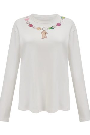 Womenâ€™s Slim Fit White Short Sleeve T-Shirt - American Retro Summer Style, Pure Cotton, Niche Design