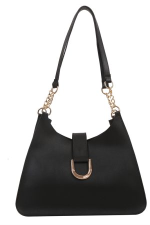 Women's Soft Leather Large Capacity Tote Bag with Chain Detail, Chic Handheld Shoulder Bag for Stylish Everyday Use