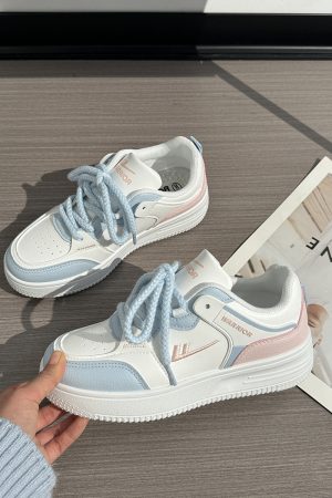 Women's Soft Leather Little White Sneakers - Breathable Candy Color Sports Shoes for Spring/Summer 2025 - Trendy and Comfortable Fashion Footwear