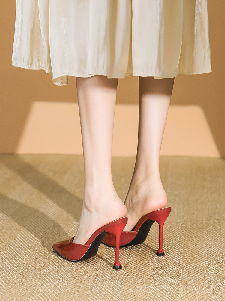 Women's Stylish Pointed Toe High Heel Sandals - Sexy Thin Heels, Slip-On Design, Summer 2025, Large Sizes Available Women's Stylish Pointed Toe High Heel Sandals - Sexy Thin Heels, Slip-On Design, Summer 2025, Large Sizes Available