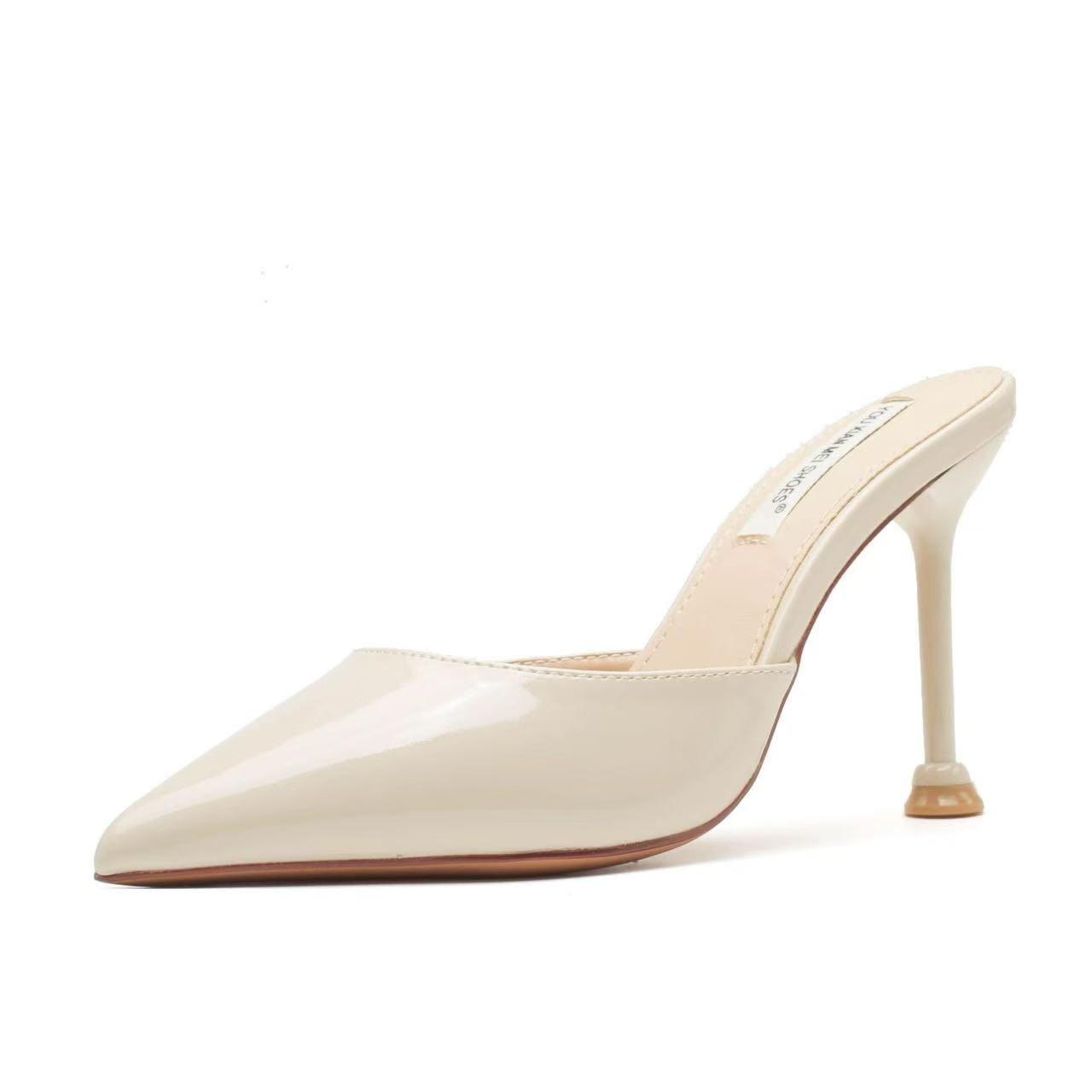 Women's Stylish Pointed Toe High Heel Sandals - Sexy Thin Heels, Slip-On Design, Summer 2025, Large Sizes Available Women's Stylish Pointed Toe High Heel Sandals - Sexy Thin Heels, Slip-On Design, Summer 2025, Large Sizes Available