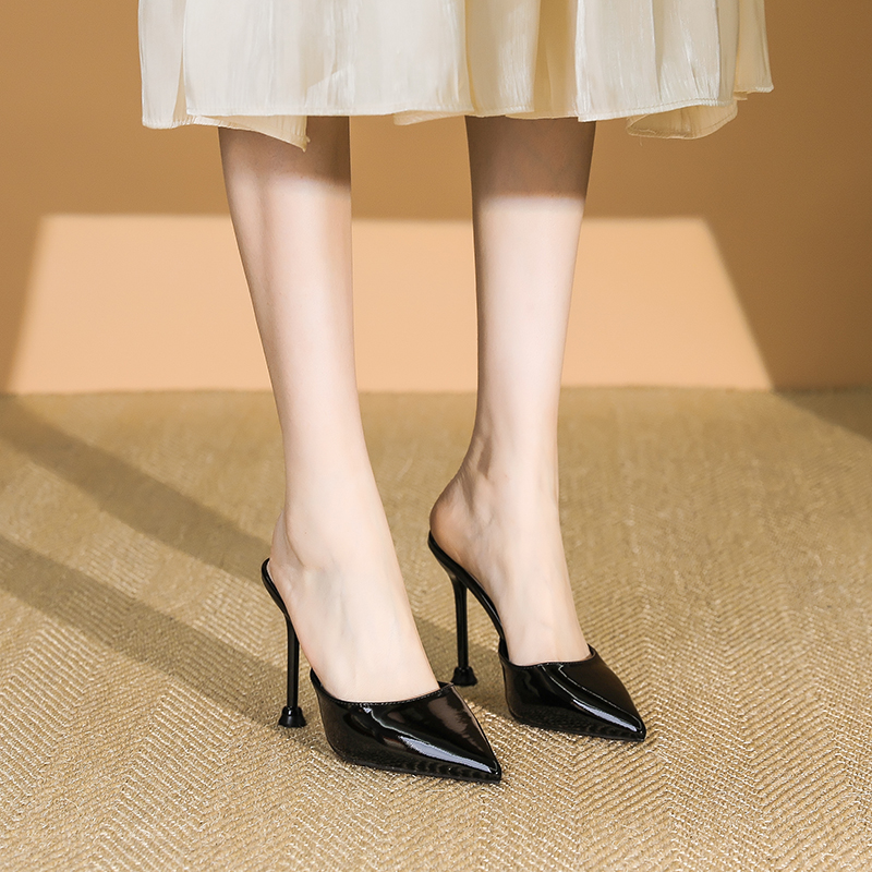 Women's Stylish Pointed Toe High Heel Sandals - Sexy Thin Heels, Slip-On Design, Summer 2025, Large Sizes Available Women's Stylish Pointed Toe High Heel Sandals - Sexy Thin Heels, Slip-On Design, Summer 2025, Large Sizes Available