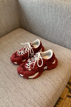 Women's Suede Leather Mesh Dad Shoes, 2025 Thick-Soled Breathable Sports Casual Sneakers, Trendy Y2K Style Footwear