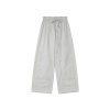 Women's Summer 2025 Loose-Fit Wide-Leg Cargo Pants with Elastic Waist - Casual Straight Long Pants for Petite Sizes