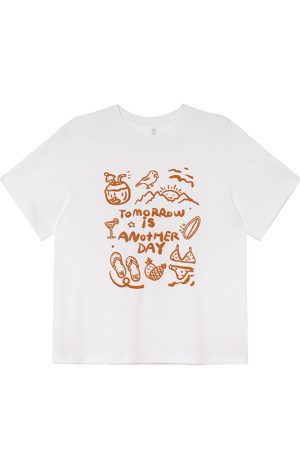 Women's Summer 2025 Loose Slim Round Neck Printed T-Shirt - Simple Element Design, Short Sleeve, Casual Style