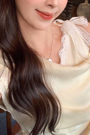 Women's Summer Apricot Color Short Sleeve Faux Two-Piece Waist-Cinched T-Shirt - Stylish Unique Design for a Chic Look