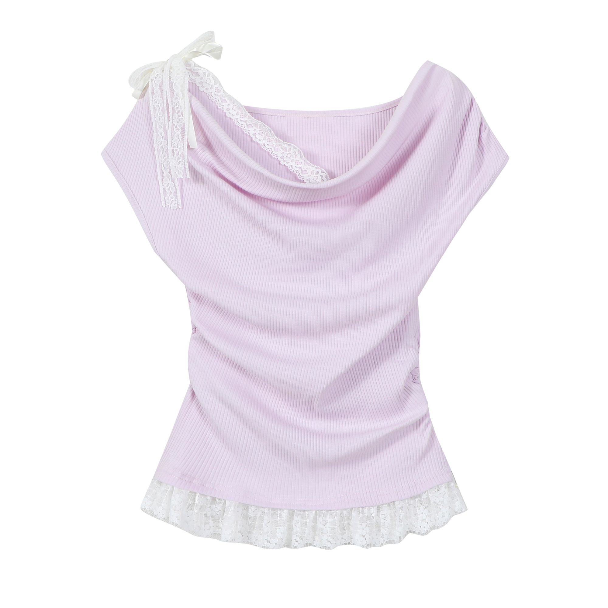 Women's Summer Apricot Color Short Sleeve Faux Two-Piece Waist-Cinched T-Shirt - Stylish Unique Design for a Chic Look Women's Summer Apricot Color Short Sleeve Faux Two-Piece Waist-Cinched T-Shirt - Stylish Unique Design for a Chic Look