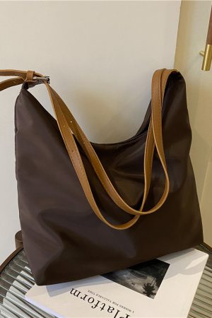 Women's Summer Canvas College Bag - Petite Korean Style Niche Design for Carrying Books - 2025 Trendy Small Tote