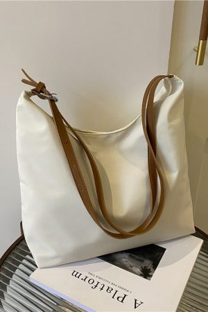 Women's Summer Canvas College Bag - Petite Korean Style Niche Design for Carrying Books - 2025 Trendy Small Tote