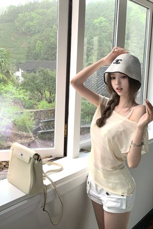 Women's Summer Cargo Shorts - Vintage American Style Mid-Waist Slim Fit Casual Pants for Hot Girl Aesthetic