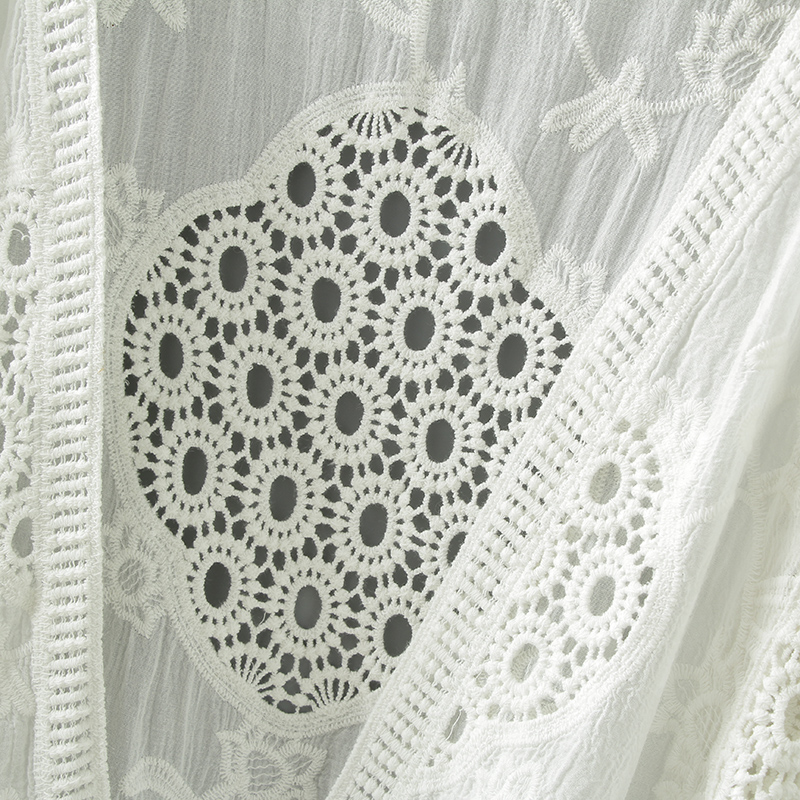 Women's Summer Lace Top and Skirt Set, Short Knitted Cardigan for Sun Protection, Stylish Lightweight Outerwear Women's Summer Lace Top and Skirt Set, Short Knitted Cardigan for Sun Protection, Stylish Lightweight Outerwear