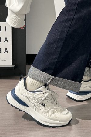 Women's Summer Mesh Breathable Casual Sports Shoes, Versatile Soft-Soled White Dad Sneakers, Korean Style for Students