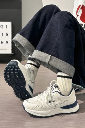 Women's Summer Mesh Breathable Casual Sports Shoes, Versatile Soft-Soled White Dad Sneakers, Korean Style for Students