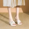 Women's Summer Outdoor Slippers - Fashionable Belt Buckle Sandals, Comfortable Thick Heels, Waterproof Platform High Heels 2025 Style