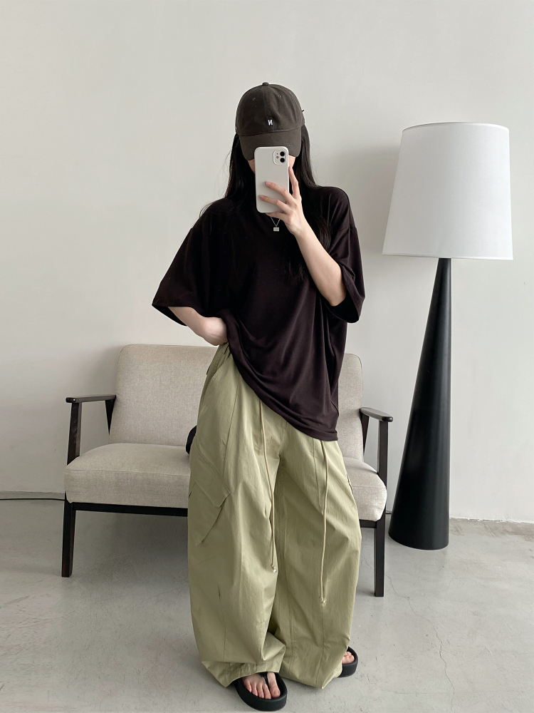 Women's Summer Solid Color Loose Round Neck Short Sleeve T-Shirt - Soft Versatile Sun Grapefruit Top for Casual Style Women's Summer Solid Color Loose Round Neck Short Sleeve T-Shirt - Soft Versatile Sun Grapefruit Top for Casual Style