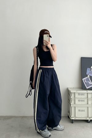 Women's Sun Grapefruit Embroidered Two-Way Stretch Slimming Sports Pants - Versatile Casual Long Pants for Activewear