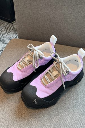 Women's Trendy Casual Lace-Up Dad Shoes - Genuine Leather Color-Blocking Thick-Soled Spring 2025 Versatile Fashion Footwear