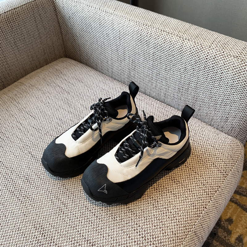 Women's Trendy Casual Lace-Up Dad Shoes - Genuine Leather Color-Blocking Thick-Soled Spring 2025 Versatile Fashion Footwear Women's Trendy Casual Lace-Up Dad Shoes - Genuine Leather Color-Blocking Thick-Soled Spring 2025 Versatile Fashion Footwear