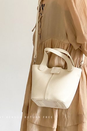 Women's Trendy PU Soft Leather Bucket Bag - Versatile Casual Crossbody Shoulder Bag for Summer 2025 Fashion