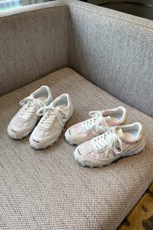 Women's Ultra-Light Breathable White Sneakers 2025 â€“ Summer Mesh Casual Jogging Shoes with Thick Sole for Comfort and Style