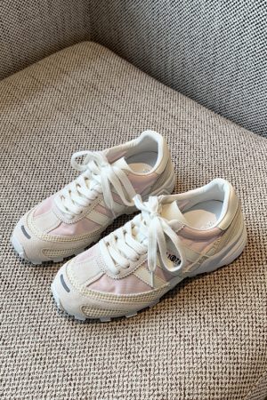 Women's Ultra-Light Breathable White Sneakers 2025 â€“ Summer Mesh Casual Jogging Shoes with Thick Sole for Comfort and Style