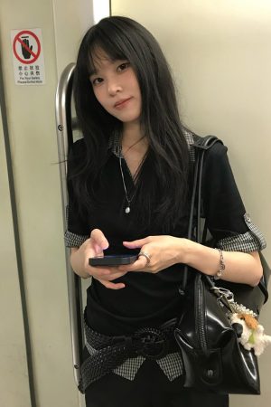 Women's Vintage Color-Blocked Plaid Polo Shirt - Short Sleeve Slim Fit Summer Top - Trendy College Style Fake Two-Piece