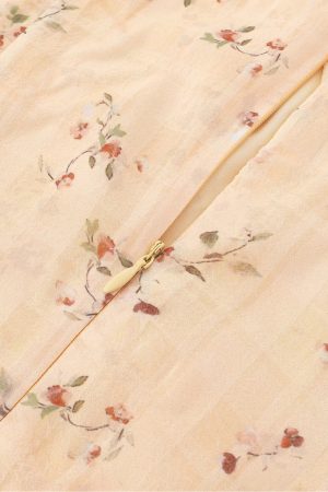 Women's Vintage Lace-Up Yellow Floral Long Dress - 2025 Summer Vacation Style, Boho Chic, French Inspired Fashion