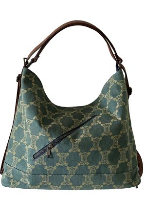 Women's Vintage Print Large-Capacity Tote Backpack - Commuting Shoulder Crossbody Bag, Chic Everyday Style