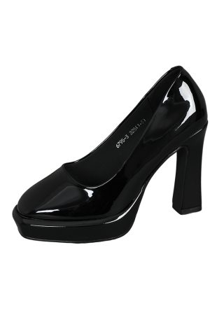 Women's Waterproof Platform Chunky Heel High Heels - Versatile Nude Flats for Professional Work - 2025 Spring Style