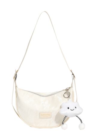 Women's White Dumpling Bag - High-End Versatile Shoulder & Crossbody Bag for Summer 2025 Fashion
