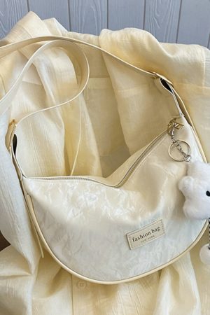 Women's White Dumpling Bag - High-End Versatile Shoulder & Crossbody Bag for Summer 2025 Fashion