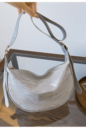 Women's White Dumpling Bag - High-End Versatile Shoulder & Crossbody Bag for Summer 2025 Fashion