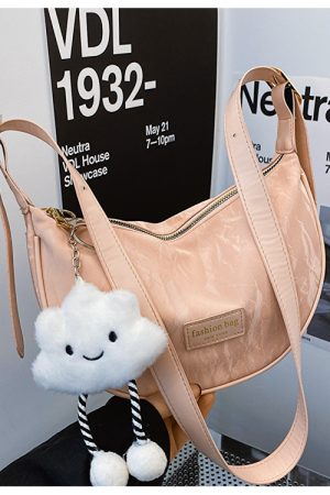 Women's White Dumpling Bag - High-End Versatile Shoulder & Crossbody Bag for Summer 2025 Fashion