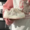 Women's White Thick-Soled Sneakers - Breathable Casual Skate Shoes for Spring Summer - Versatile Niche Fashion Footwear