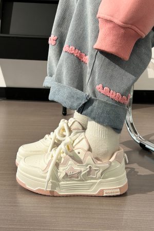 Women's White Thick-Soled Sneakers - Breathable Casual Skate Shoes for Spring Summer - Versatile Niche Fashion Footwear